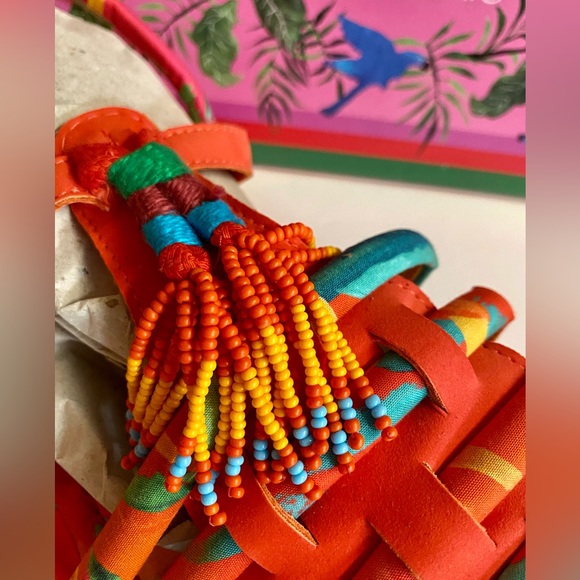 NWT-New with Box Farm Rio Tropical Tube Strap Fisherman Sandals.Size 10 - Picture 2 of 11